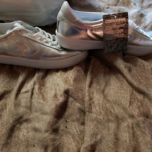 Silver NWT Converse